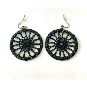 Crochet Disc Earrings